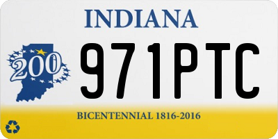 IN license plate 971PTC