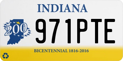 IN license plate 971PTE