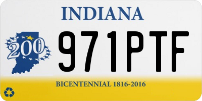 IN license plate 971PTF