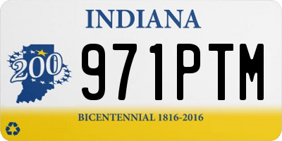 IN license plate 971PTM