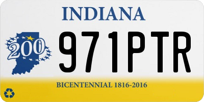 IN license plate 971PTR