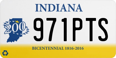 IN license plate 971PTS