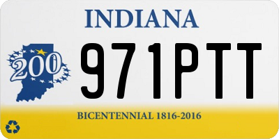 IN license plate 971PTT