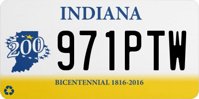 IN license plate 971PTW