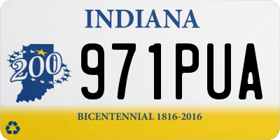 IN license plate 971PUA