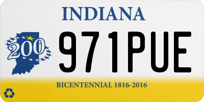 IN license plate 971PUE