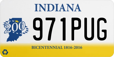 IN license plate 971PUG