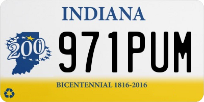 IN license plate 971PUM