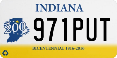 IN license plate 971PUT