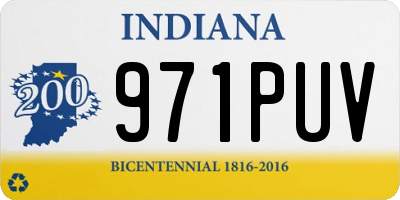 IN license plate 971PUV