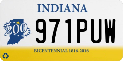 IN license plate 971PUW