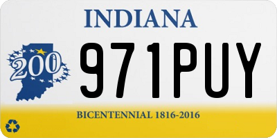 IN license plate 971PUY