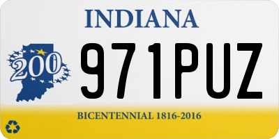 IN license plate 971PUZ