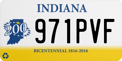 IN license plate 971PVF