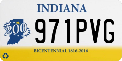 IN license plate 971PVG