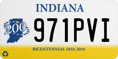 IN license plate 971PVI