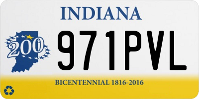 IN license plate 971PVL