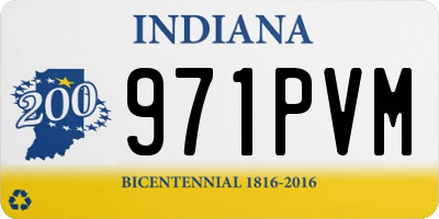 IN license plate 971PVM
