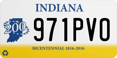 IN license plate 971PVO
