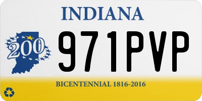 IN license plate 971PVP