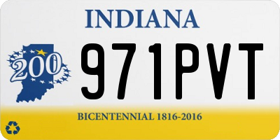 IN license plate 971PVT
