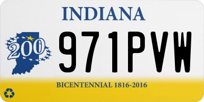 IN license plate 971PVW