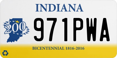 IN license plate 971PWA