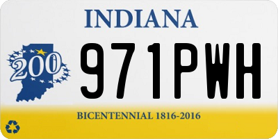 IN license plate 971PWH