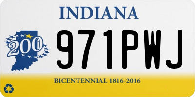 IN license plate 971PWJ
