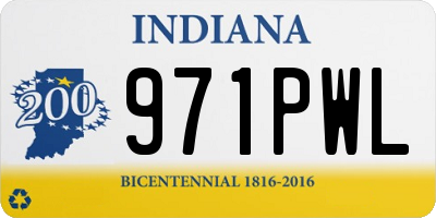 IN license plate 971PWL