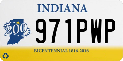 IN license plate 971PWP