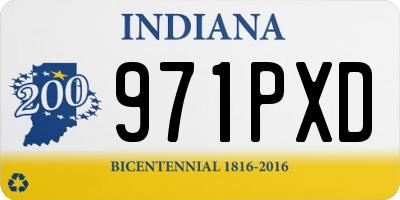 IN license plate 971PXD