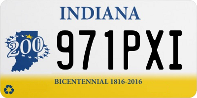 IN license plate 971PXI