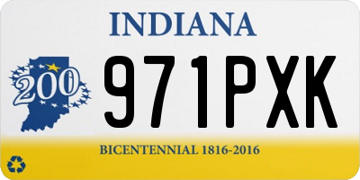 IN license plate 971PXK