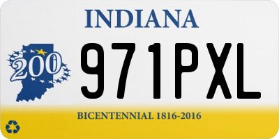 IN license plate 971PXL