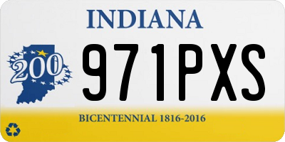 IN license plate 971PXS