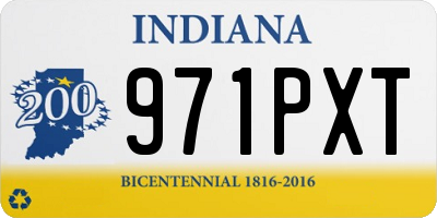 IN license plate 971PXT