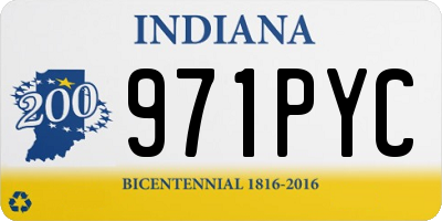 IN license plate 971PYC