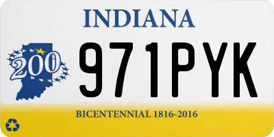 IN license plate 971PYK