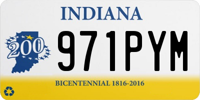 IN license plate 971PYM