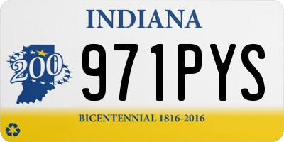 IN license plate 971PYS
