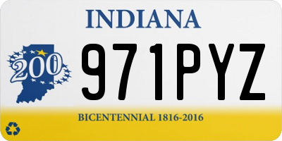 IN license plate 971PYZ