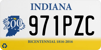 IN license plate 971PZC