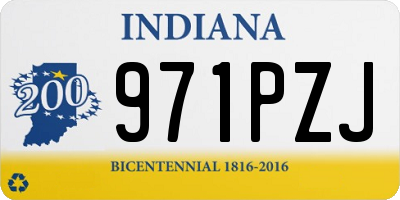 IN license plate 971PZJ