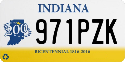 IN license plate 971PZK