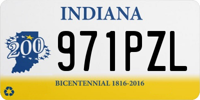 IN license plate 971PZL