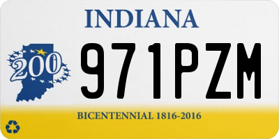 IN license plate 971PZM