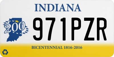 IN license plate 971PZR