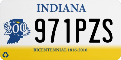 IN license plate 971PZS