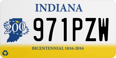 IN license plate 971PZW